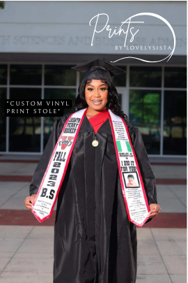 Custom Stole with Border - Vinyl Print