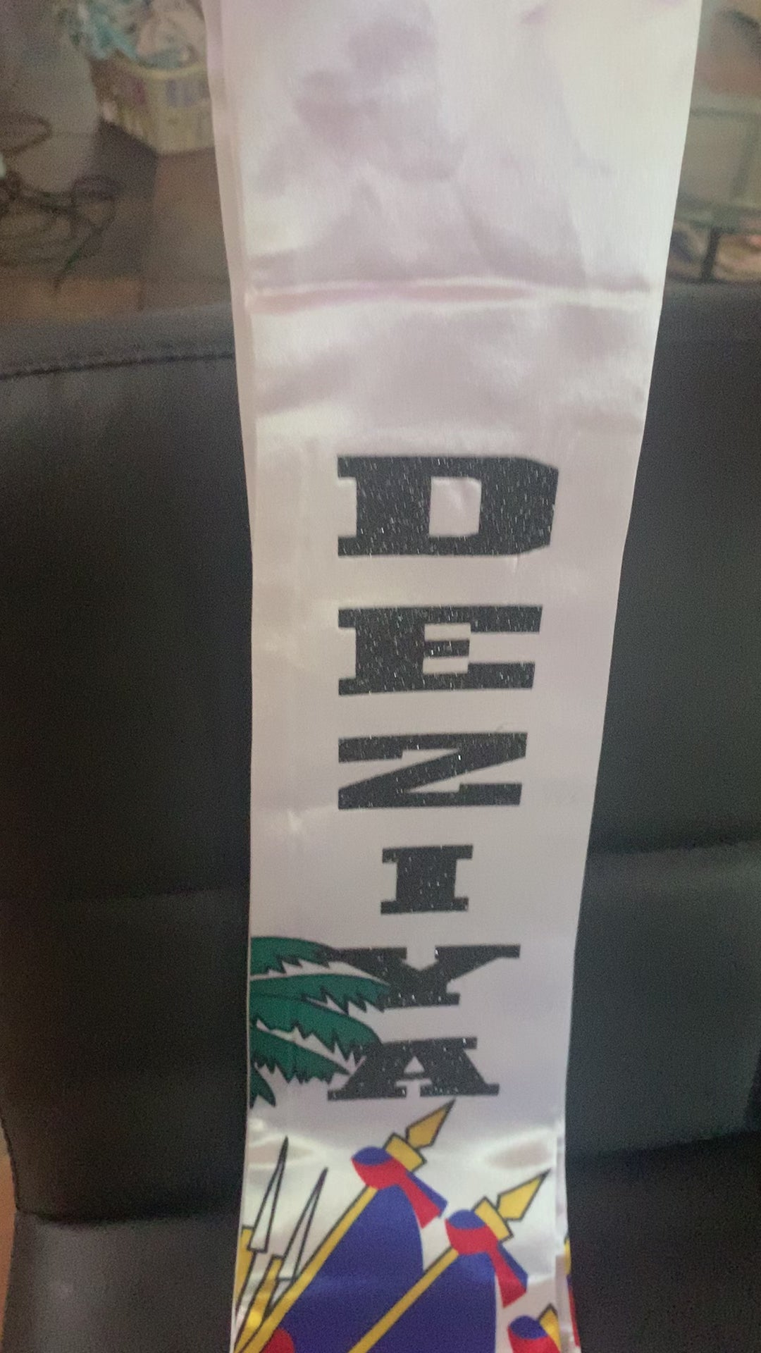 Custom Borderless Stole/Sash w/Vinyl Print